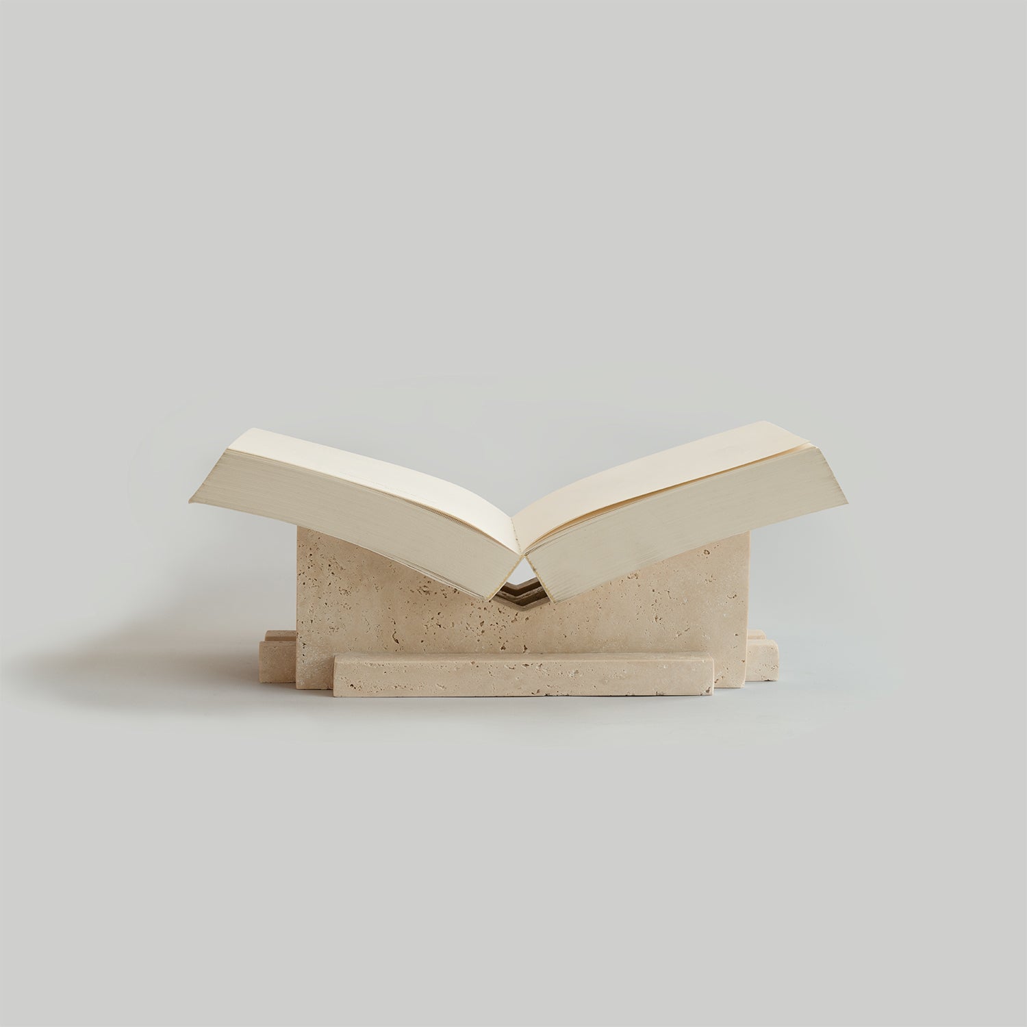 TRAVERTINE BOOKSTAND ‘MATHILDA’