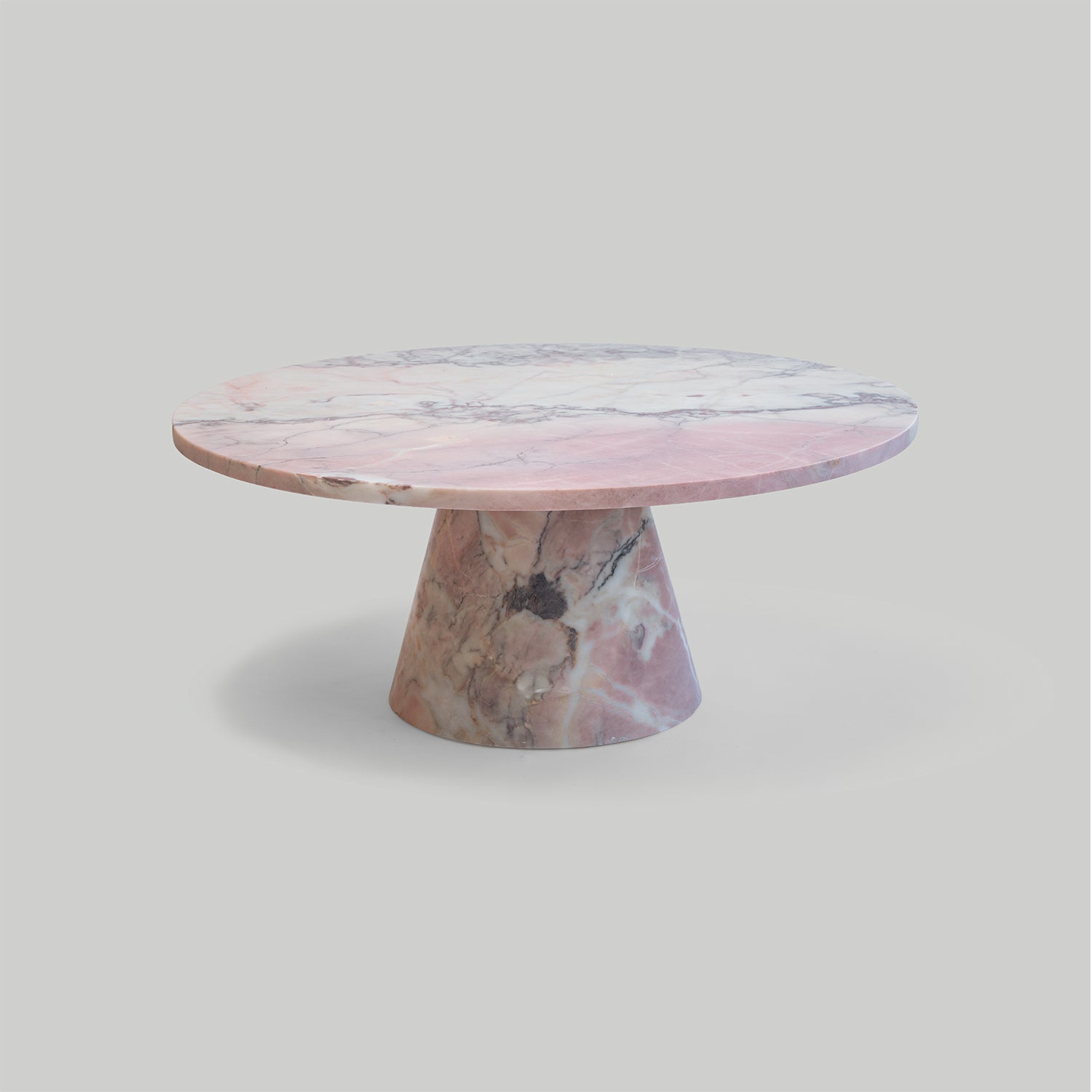 PINK MARBLE CONE COFEE TABLE | one-of-a-kind