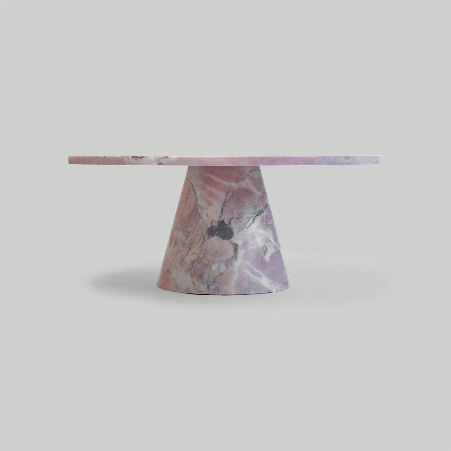 PINK MARBLE CONE COFEE TABLE | one-of-a-kind
