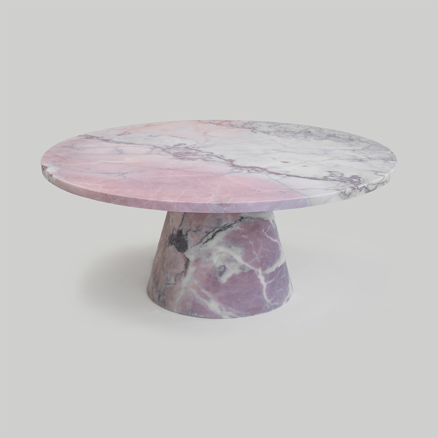 PINK MARBLE CONE COFEE TABLE | one-of-a-kind