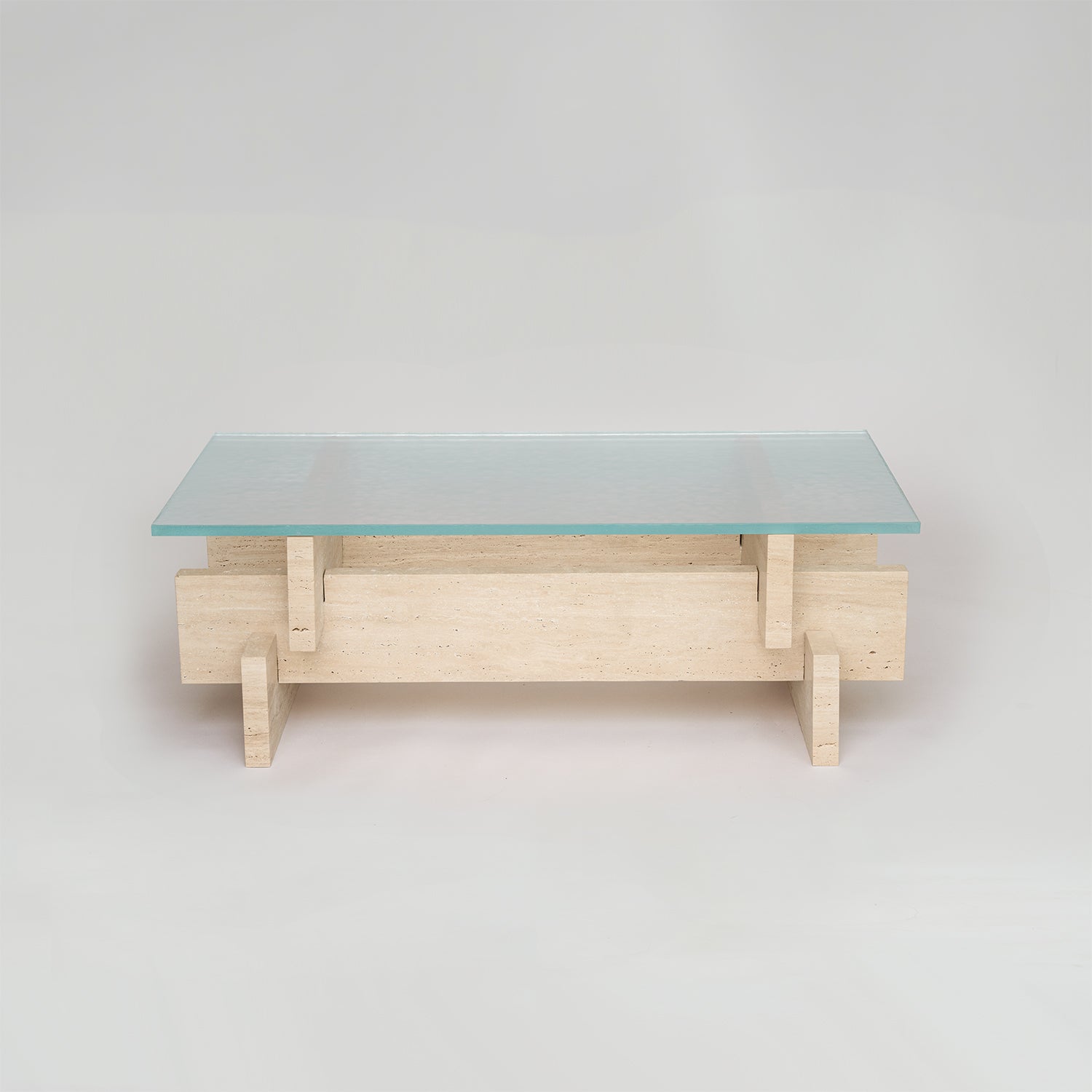 TRAVERTINE COFFEE TABLE 'BERLIN'