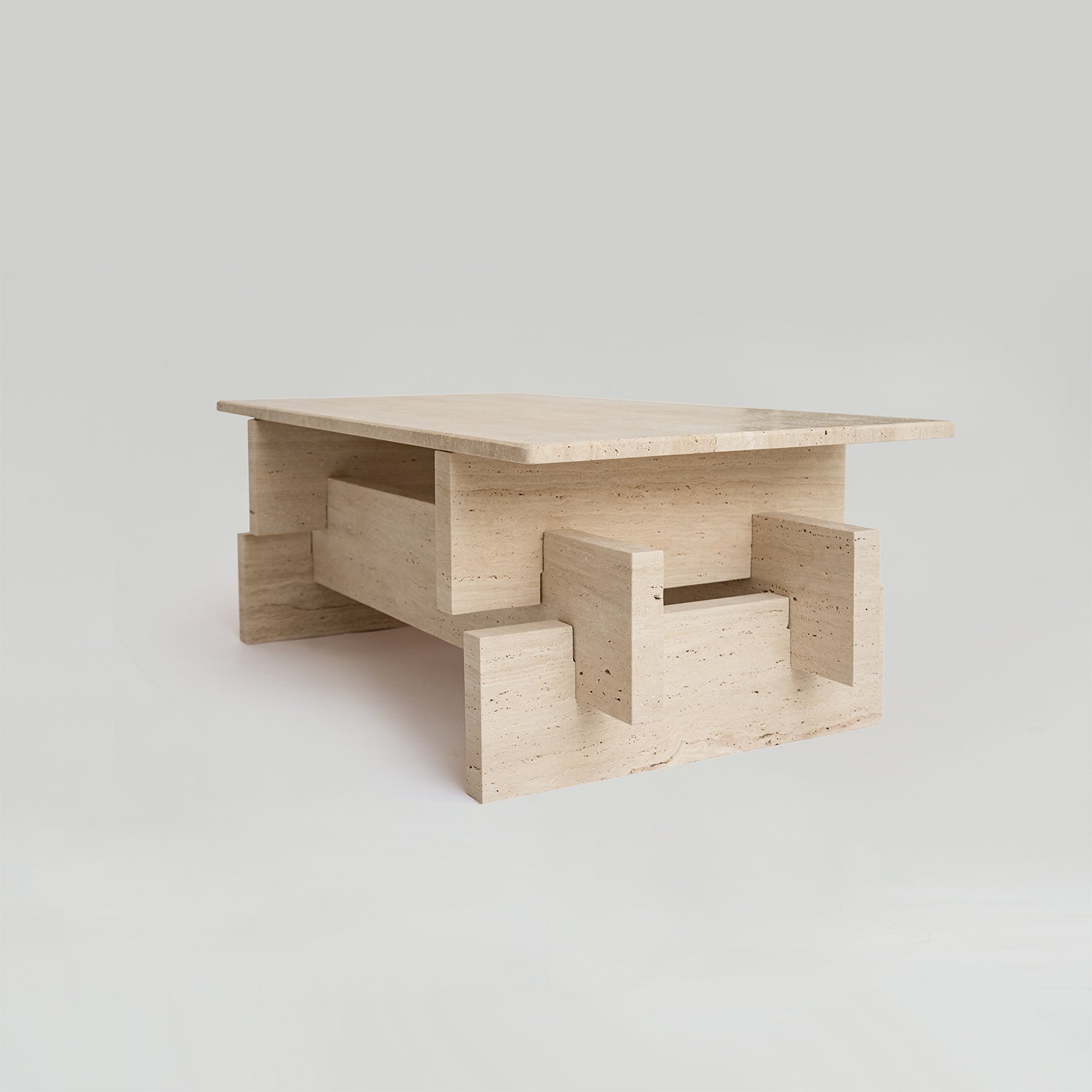 TRAVERTINE COFFEE TABLE 'BERLIN'