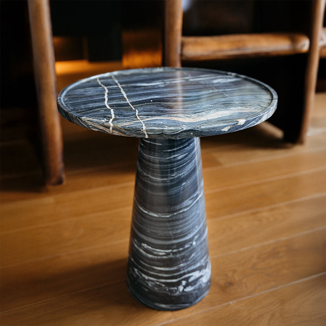 PICASSO MARBLE CONE SIDE TABLE | SAMPLE SALE