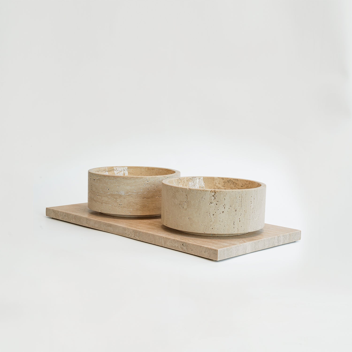 TRAVERTINE PET BOWL XL | Limited Edition