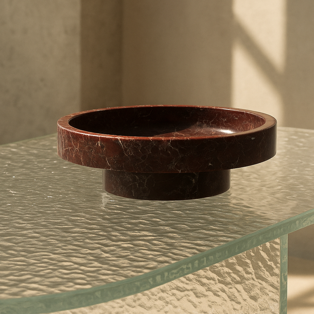 ‘CYCLO’ ROSSO LEVANTO MARBLE BOWL