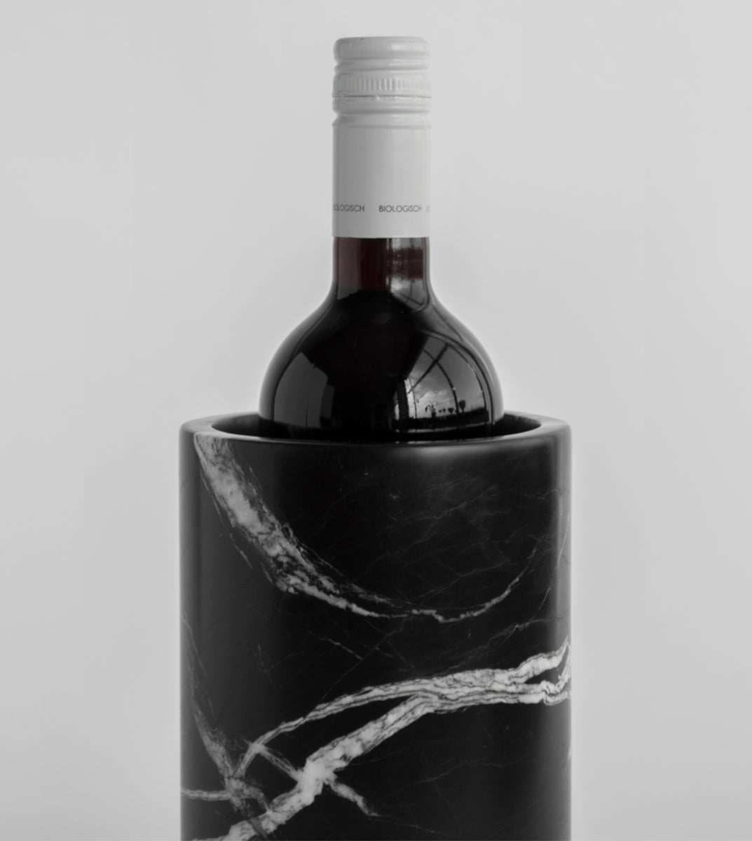 BLACK MARBLE WINE COOLER VASE Kiwano