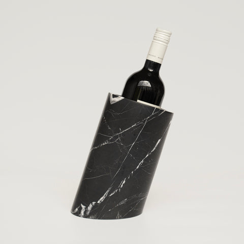 Nº.39 - BLACK MARBLE ANGLED WINE COOLER