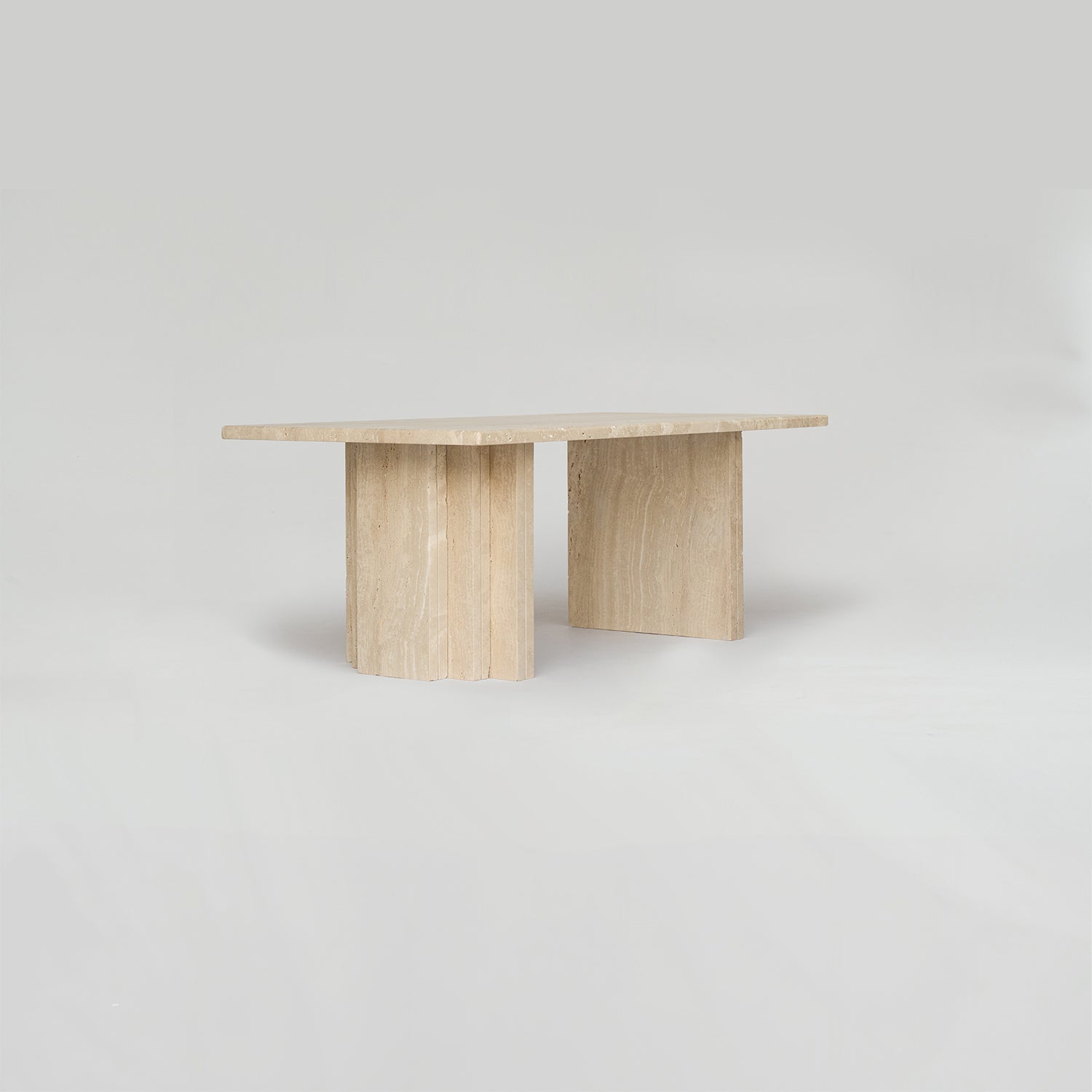 TRAVERTINE COFFEE TABLE 'MASA'