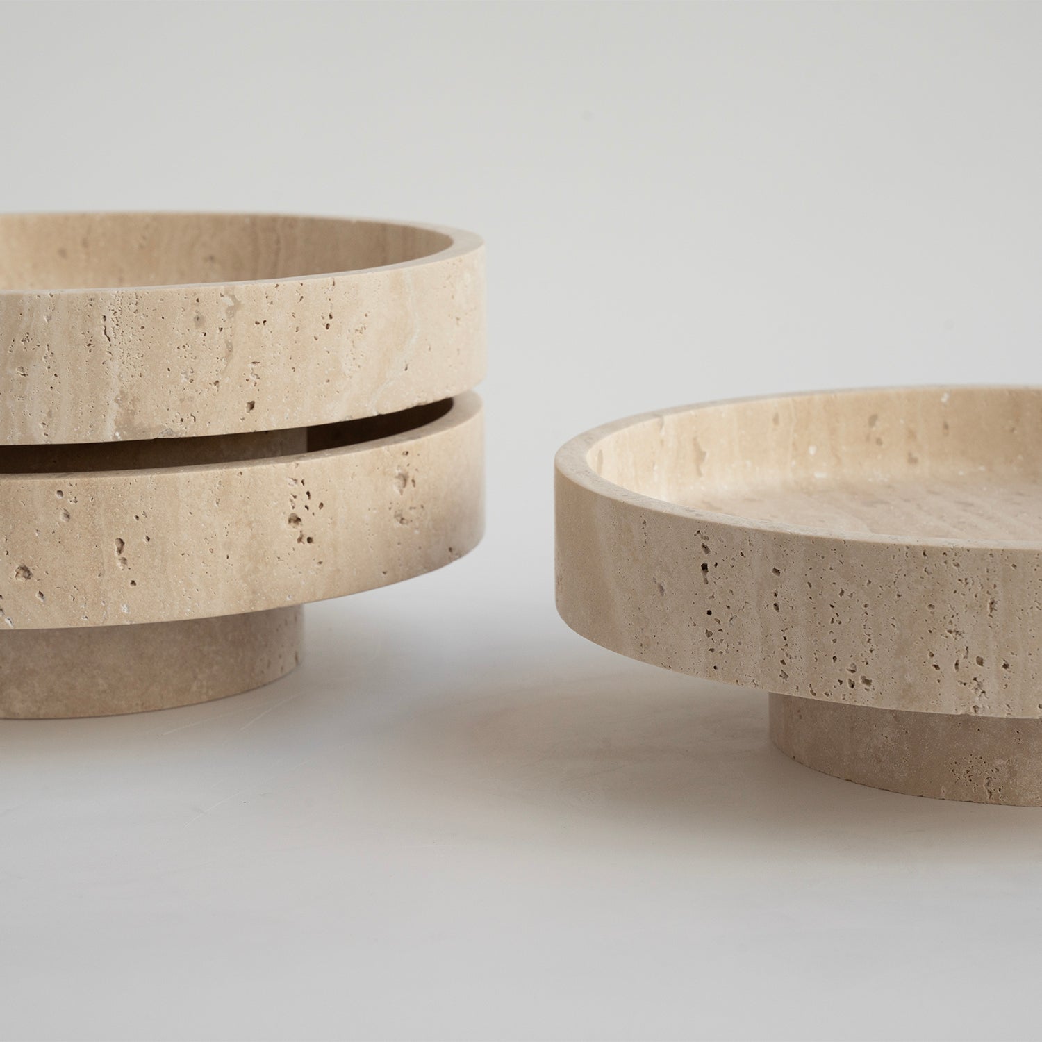 'CYCLO' TRAVERTINE BOWL