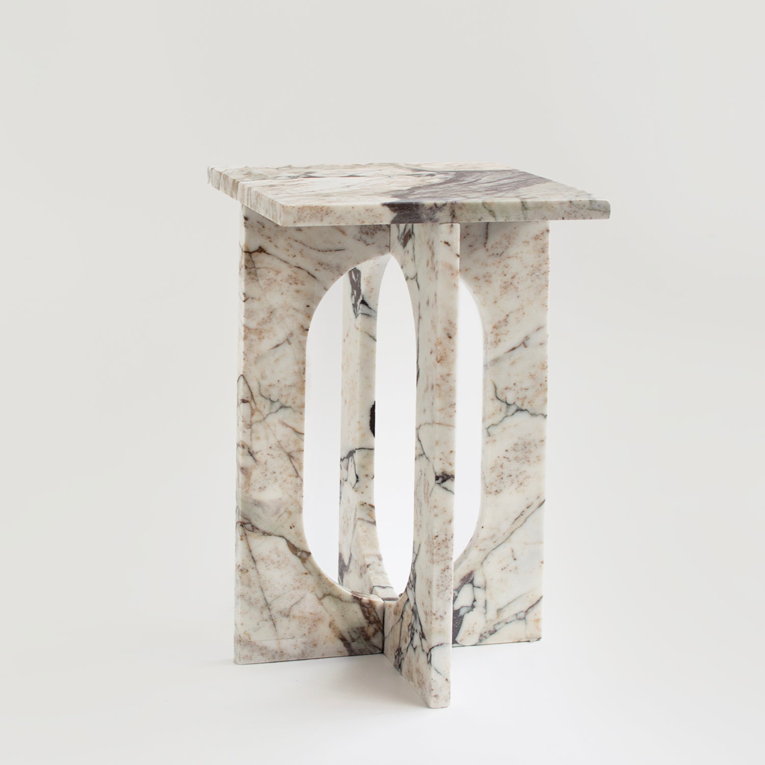 'BOND' SIDE TABLE - CALACATTA MARBLE