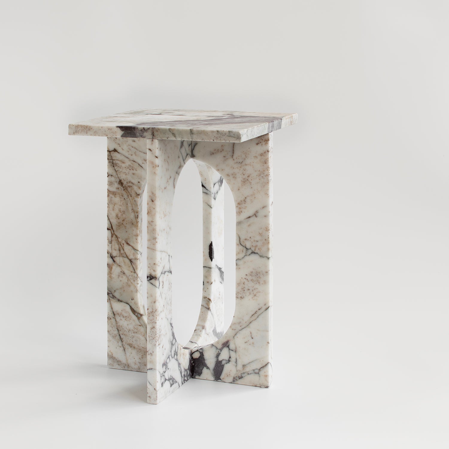 'BOND' SIDE TABLE - CALACATTA MARBLE