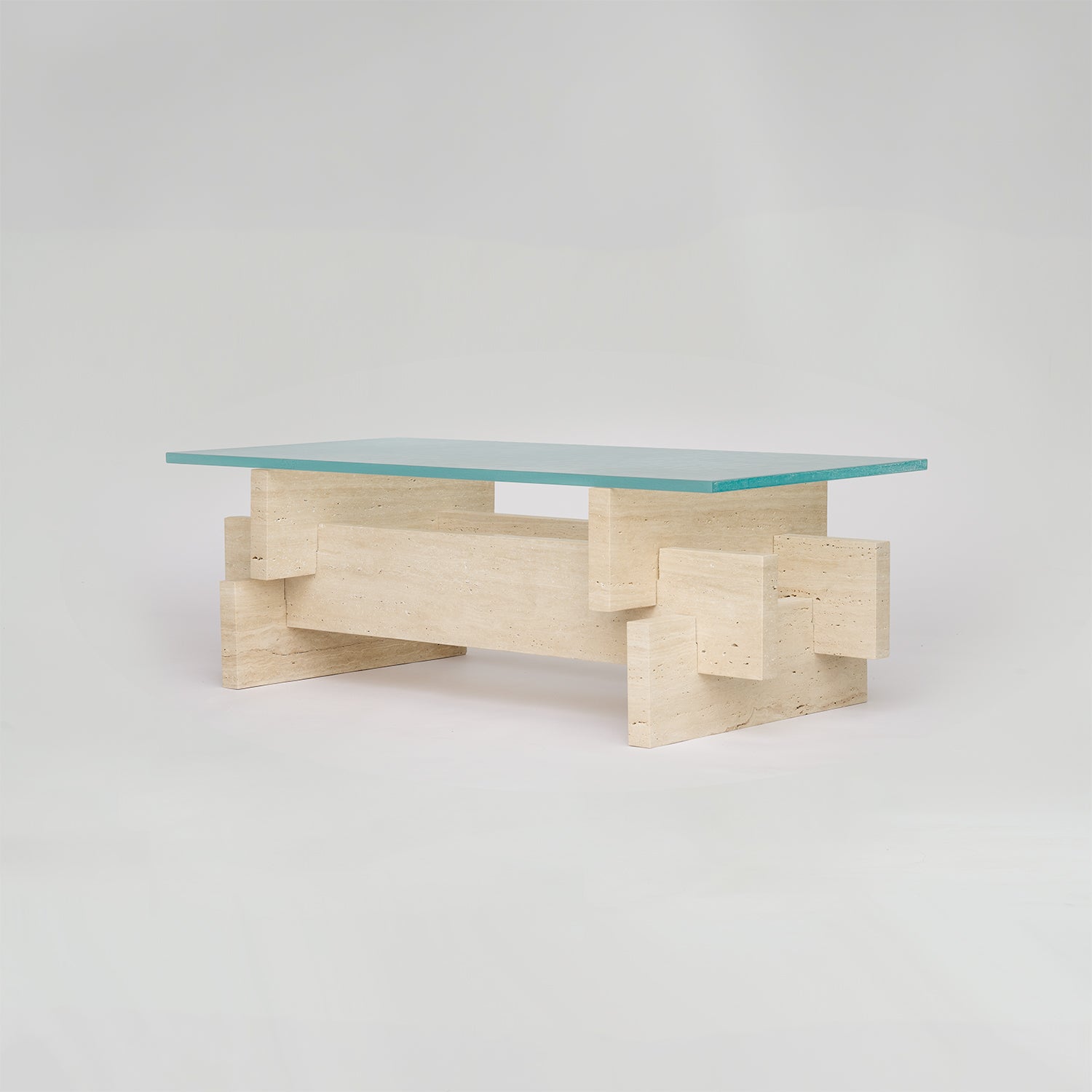 TRAVERTINE COFFEE TABLE 'BERLIN'