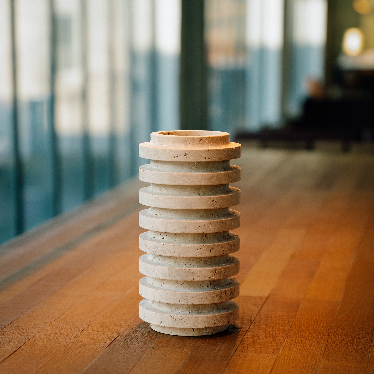 TRAVERTINE LAYER VASE