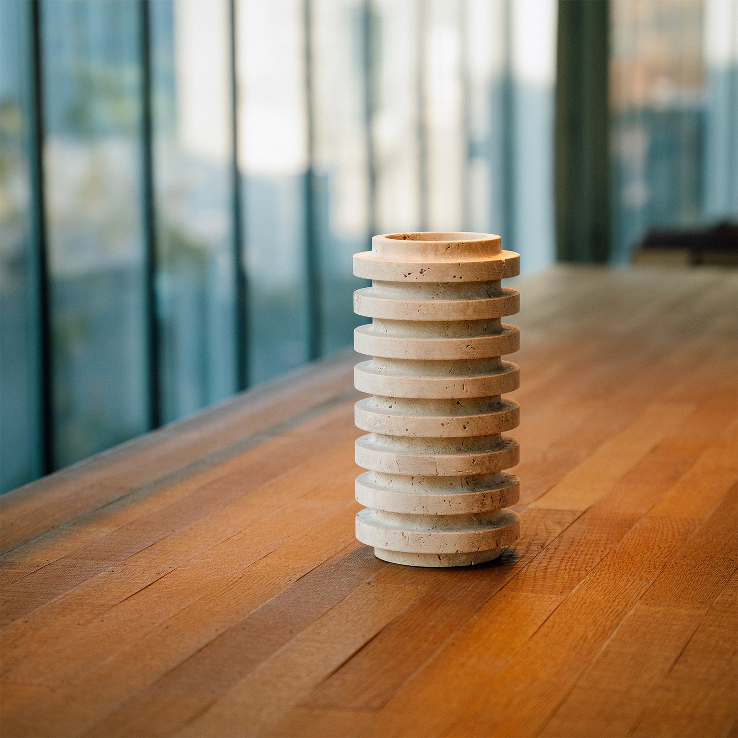TRAVERTINE LAYER VASE
