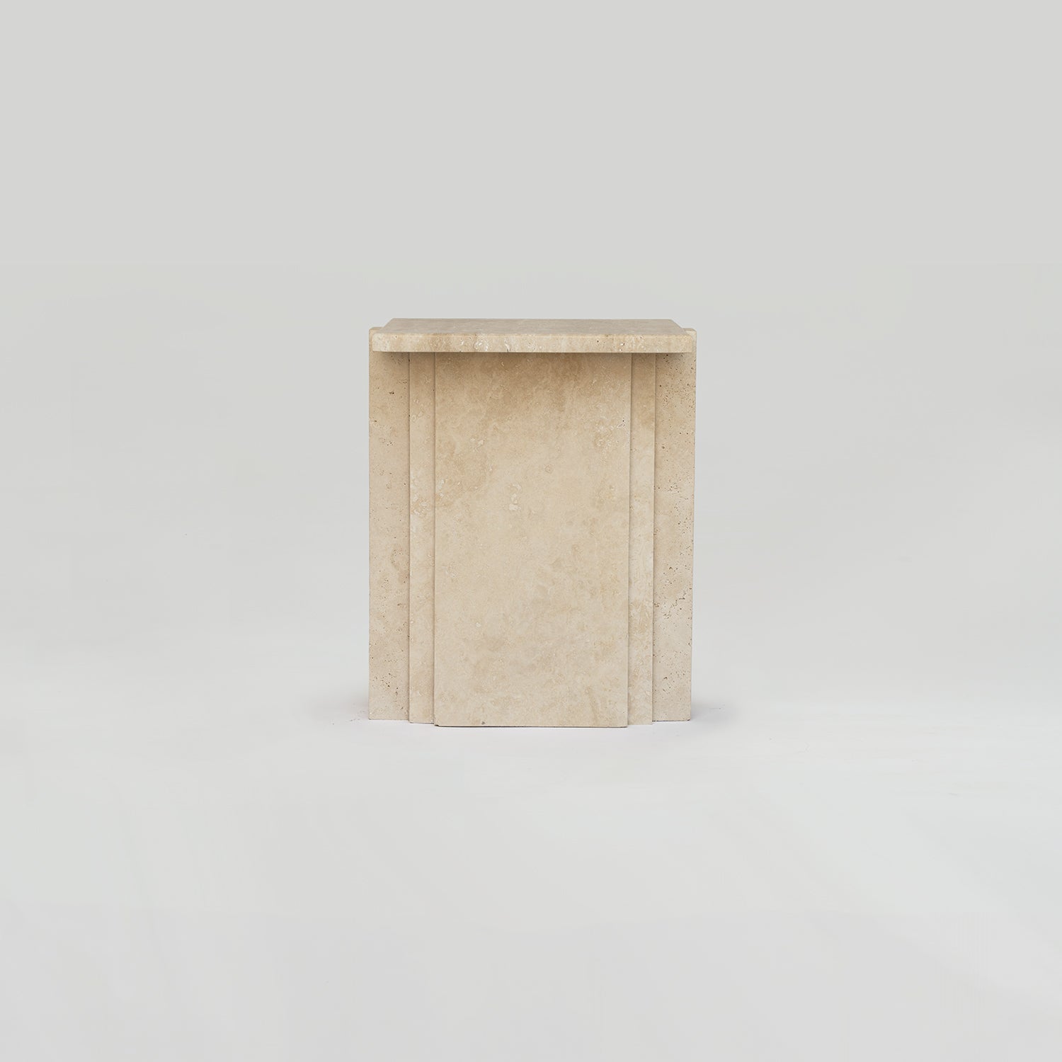 TRAVERTINE SIDE TABLE 'LLOYD'