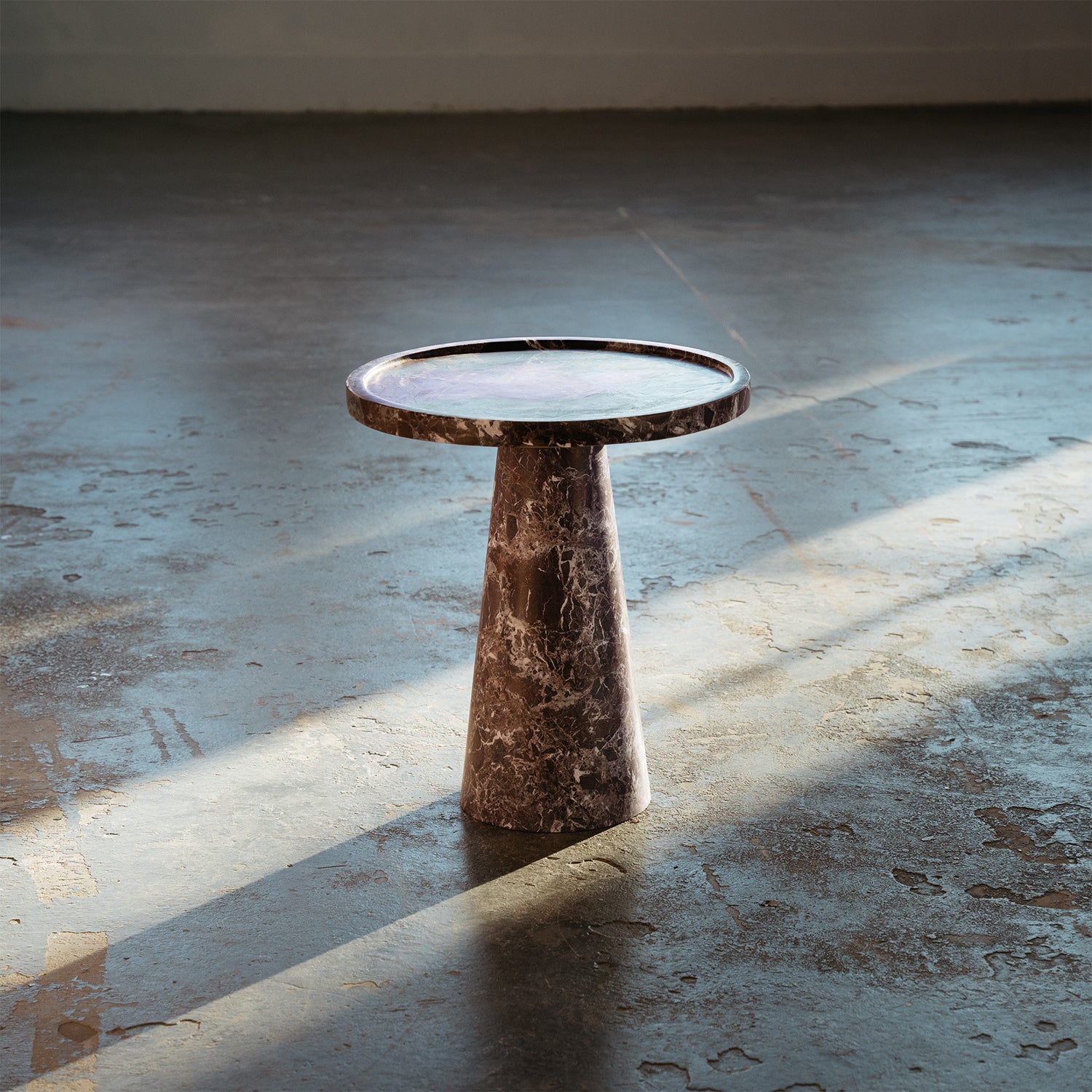 ROSSO LEVANTO CONE SIDE TABLE