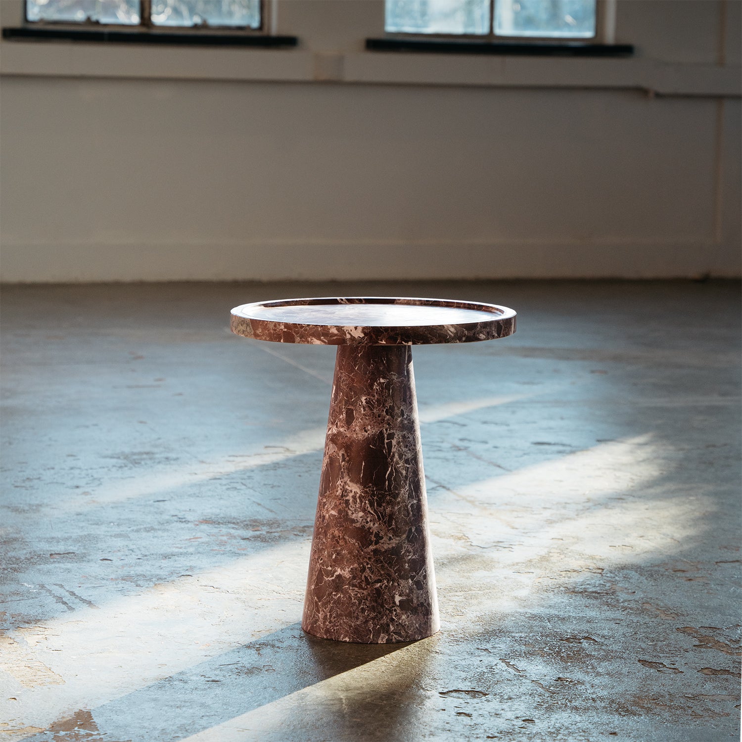 ROSSO LEVANTO CONE SIDE TABLE