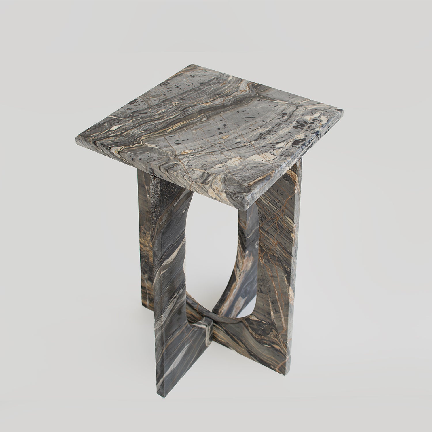 'BOND' SIDE TABLE - PICASSO MARBLE