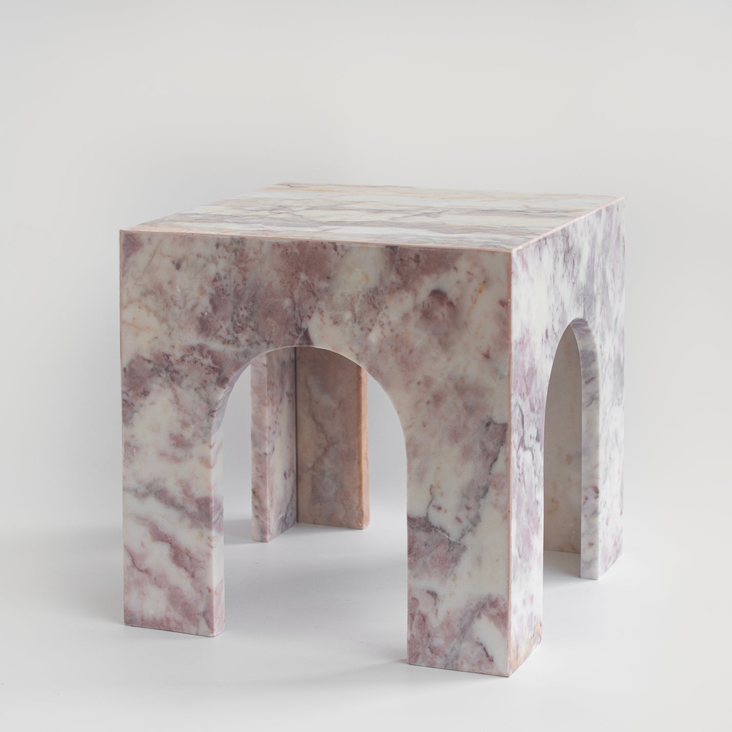 PINK MARBLE ARCH SIDE TABLE | SAMPLE SALE