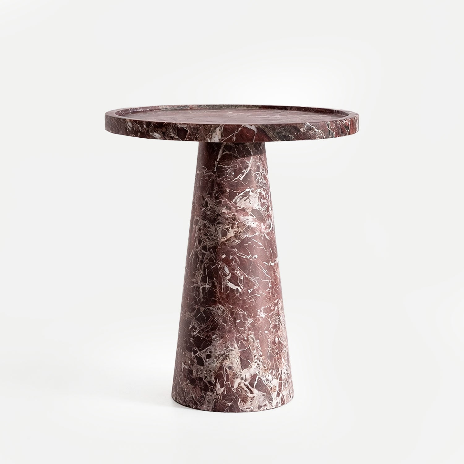 ROSSO LEVANTO CONE SIDE TABLE