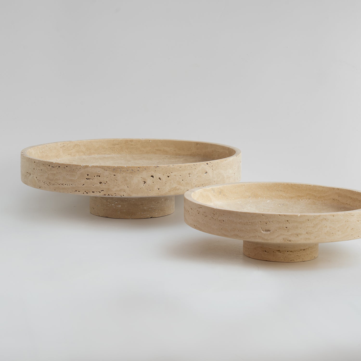 TRAVERTINE NARROW BOWL XL