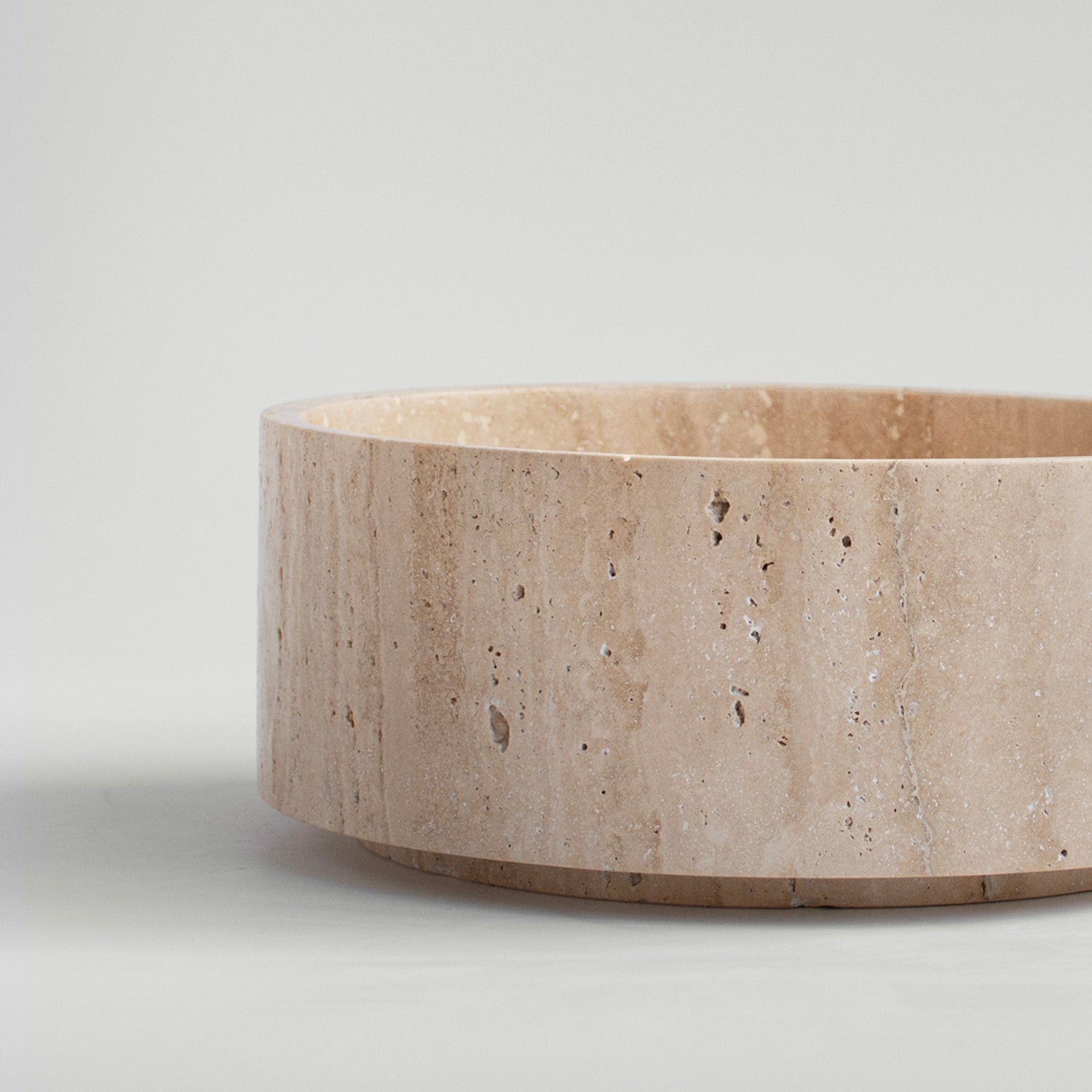 TRAVERTINE CYLINDER BOWL