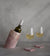 PINK MARBLE ANGLED WINE COOLER  |  SAMPLE SALE