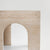 TRAVERTINE ARCH SIDE TABLE