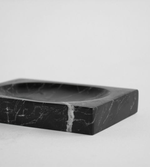 BLACK MARBLE SOAP DISH - [Kiwano_Concept]