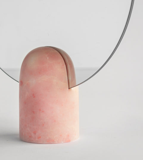 PINK MARBLE MIRROR STAND - [Kiwano_Concept]
