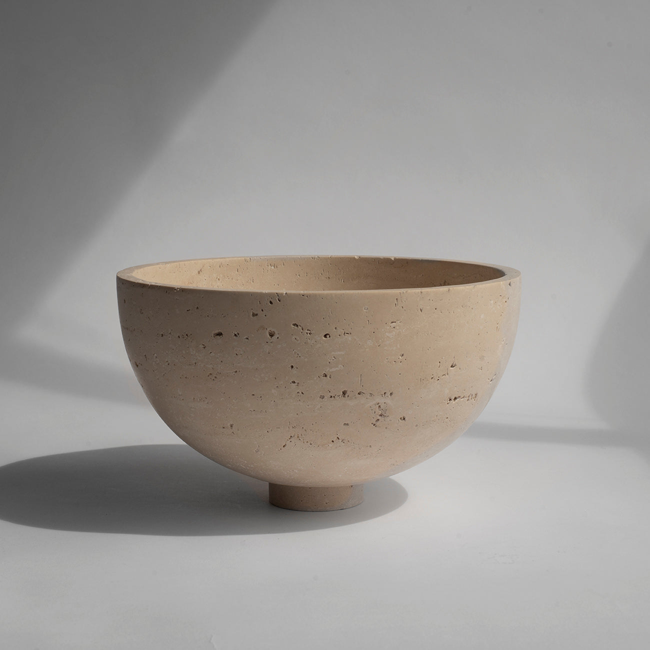 TRAVERTINE FRUIT BOWL - CENTERPIECE