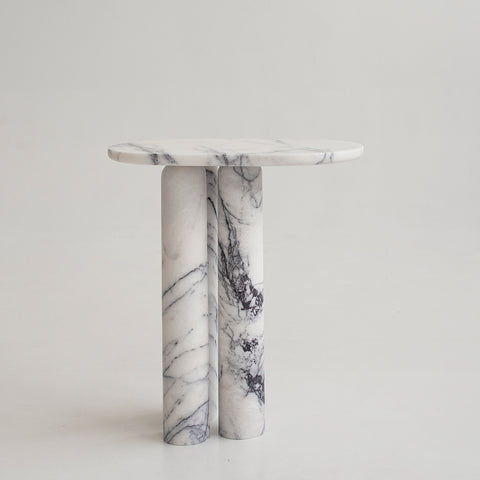 Trio № III - LILAC MARBLE SIDE TABLE